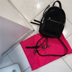 Black Mini Mesh Backpack